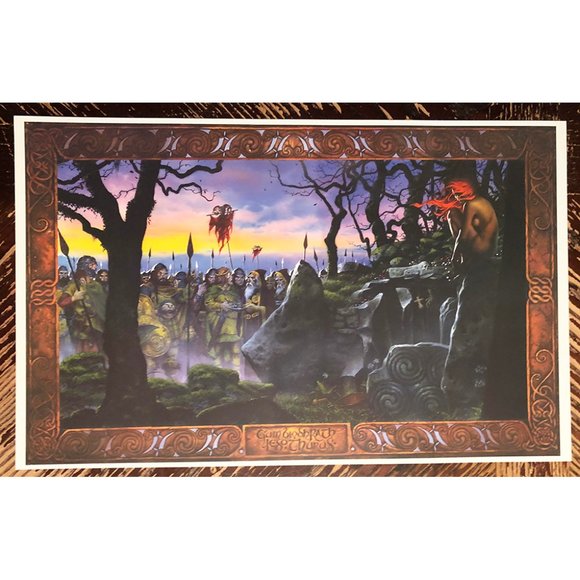 The Celtic Moot Fantasy Art Print 16.5" x 10" - Picture 3 of 3